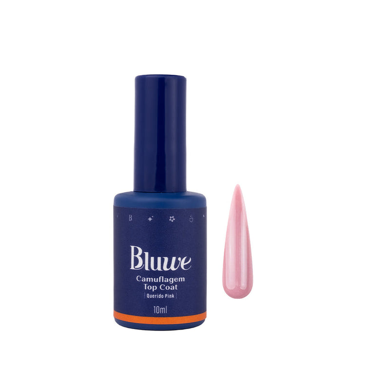 Bluwe Top Coat Camuflagem Querido Pink 10ml - Bluwe