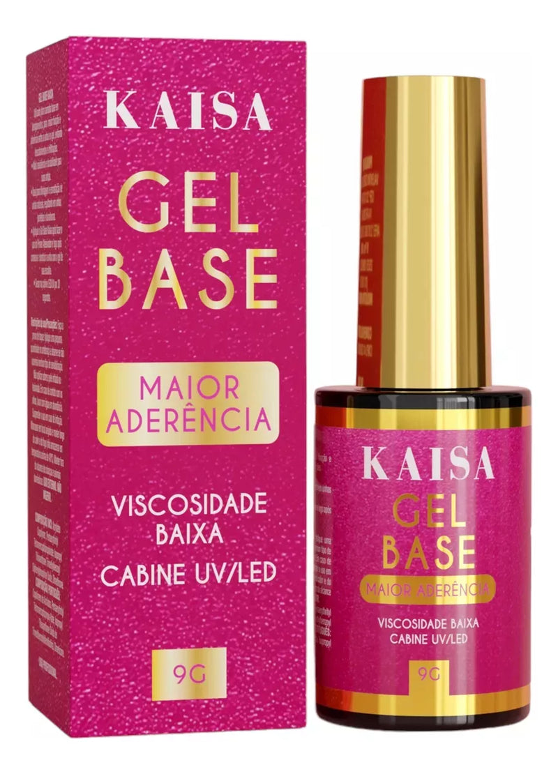 Gel Base Kaisa Luxo 9g Led Uv Maio Aderência Unha Preparador