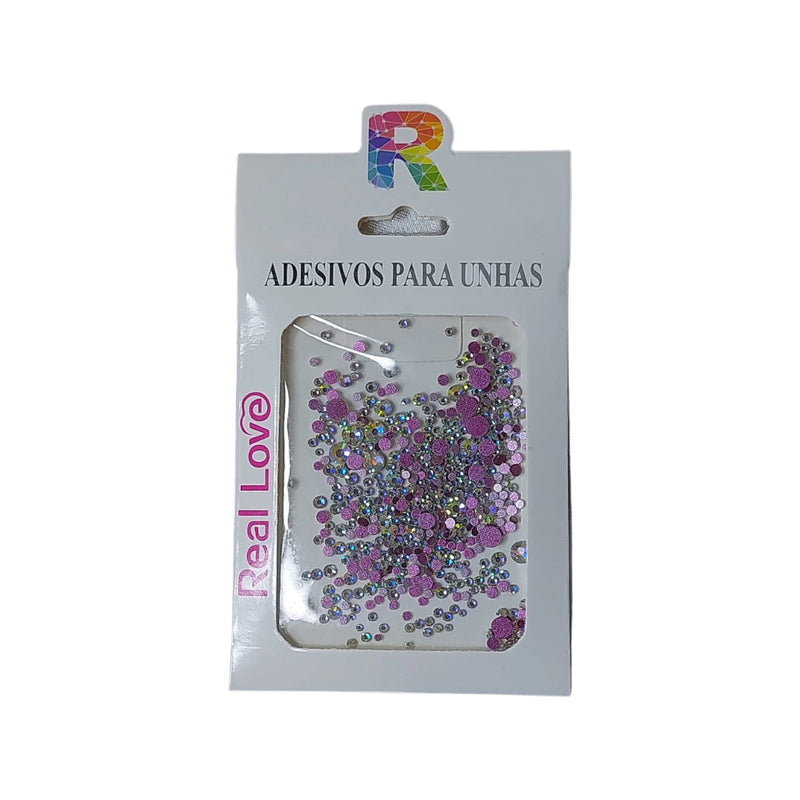 ADESIVO PARA UNHAS CRYSTAL - REAL LOVE