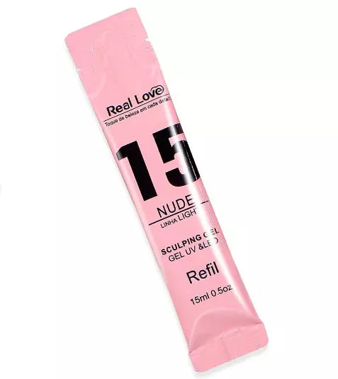 Geis de Alongamento  para Unhas - Refil  Linha Light - 15ml - Real Love