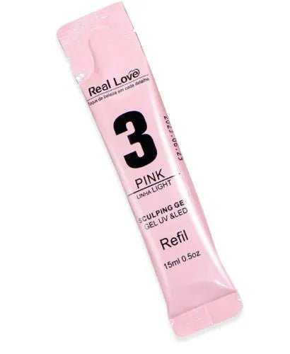 Geis de Alongamento  para Unhas - Refil  Linha Light - 15ml - Real Love