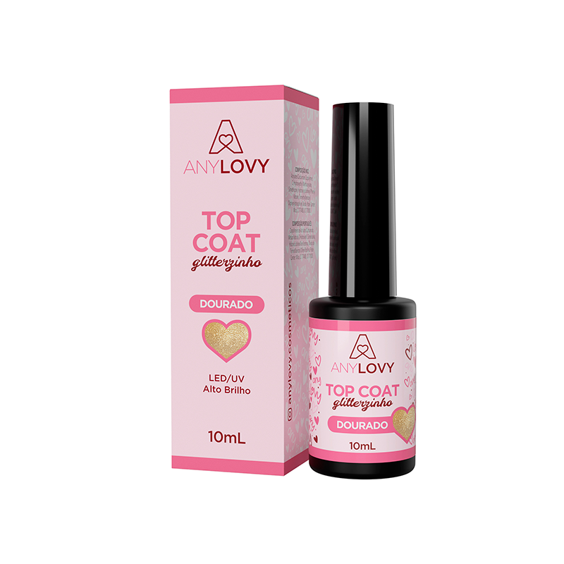 Top Coat Dourado 10ml ANYLOVY